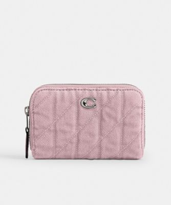 ＜COACH＞エッセンシャル　スモール　ジップ　アラウンド　カード　ケース・キルティング